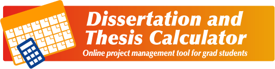 Dissertation and Thesis Calculator logo.